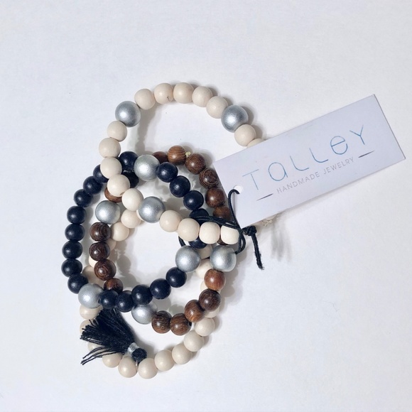 NWT Talley Handmade set of 4 stackable bracelets - Picture 1 of 4